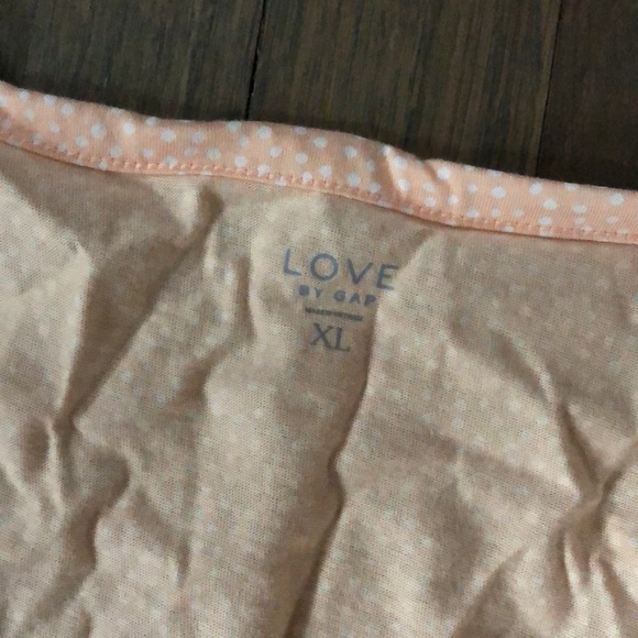 NWT Gap peach and white romper - Picture 6 of 9